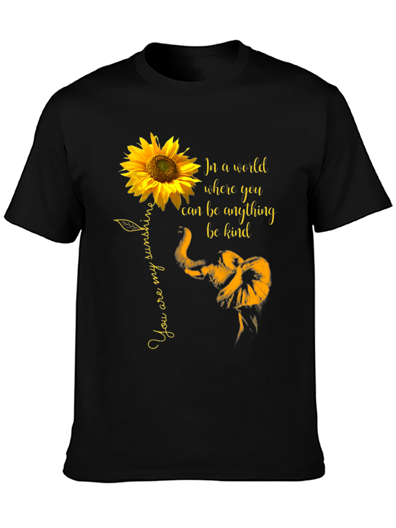 Sunflower Elephant Kindness T-Shirt