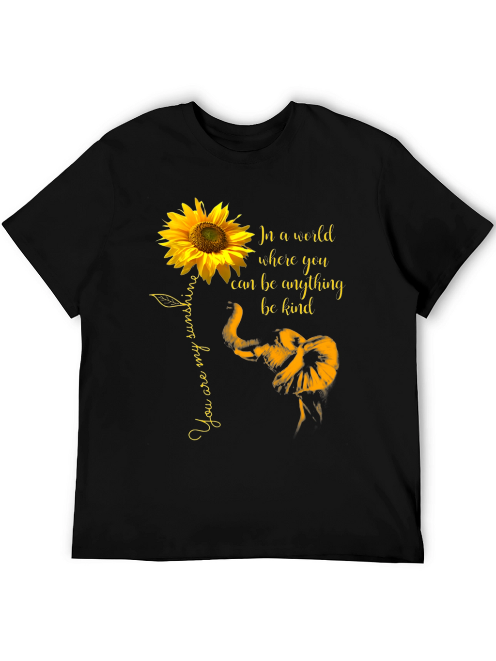 Sunflower Elephant Kindness T-Shirt
