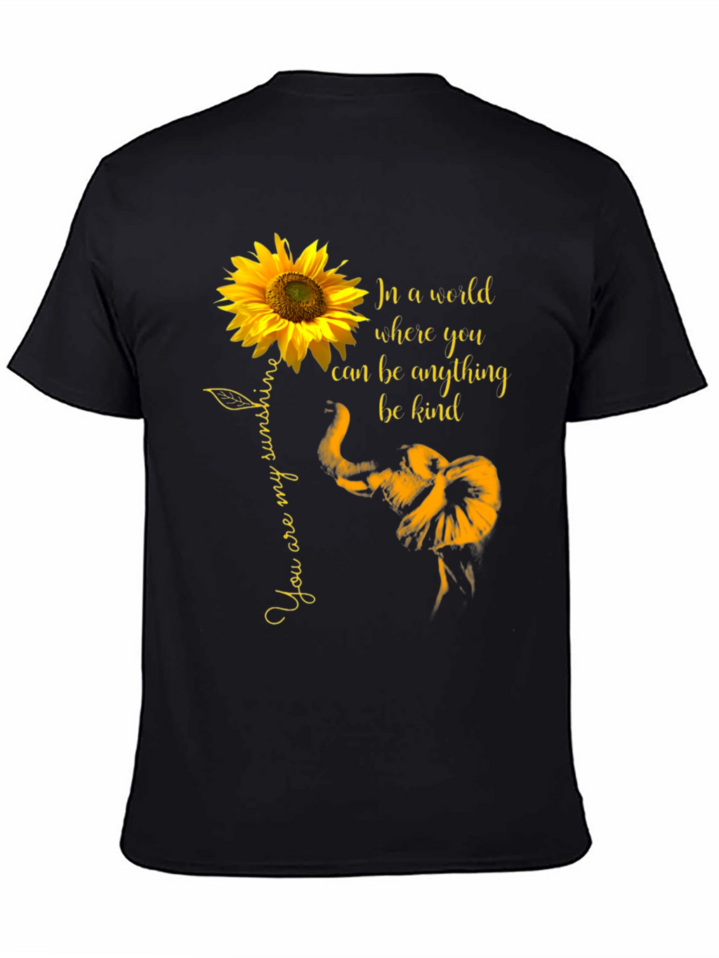 Sunflower Elephant Kindness T-Shirt