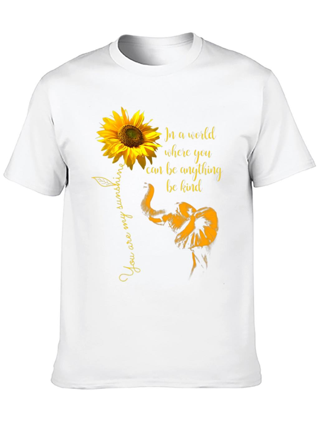 Sunflower Elephant Kindness T-Shirt