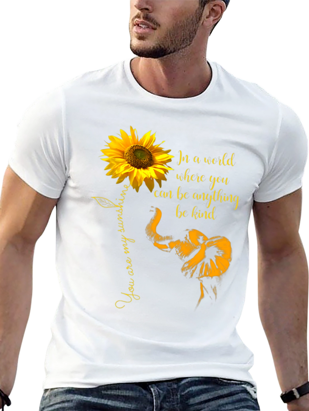 Sunflower Elephant Kindness T-Shirt
