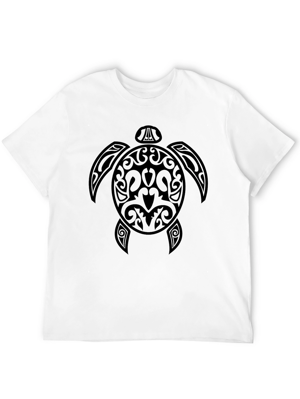Black Tribal Turtle Graphic Tee