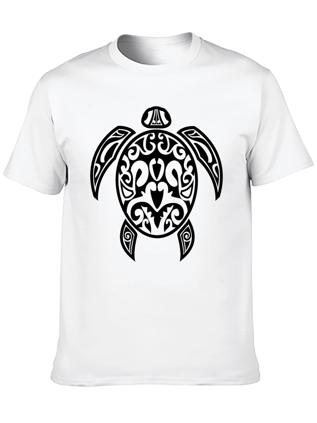 Black Tribal Turtle Graphic Tee