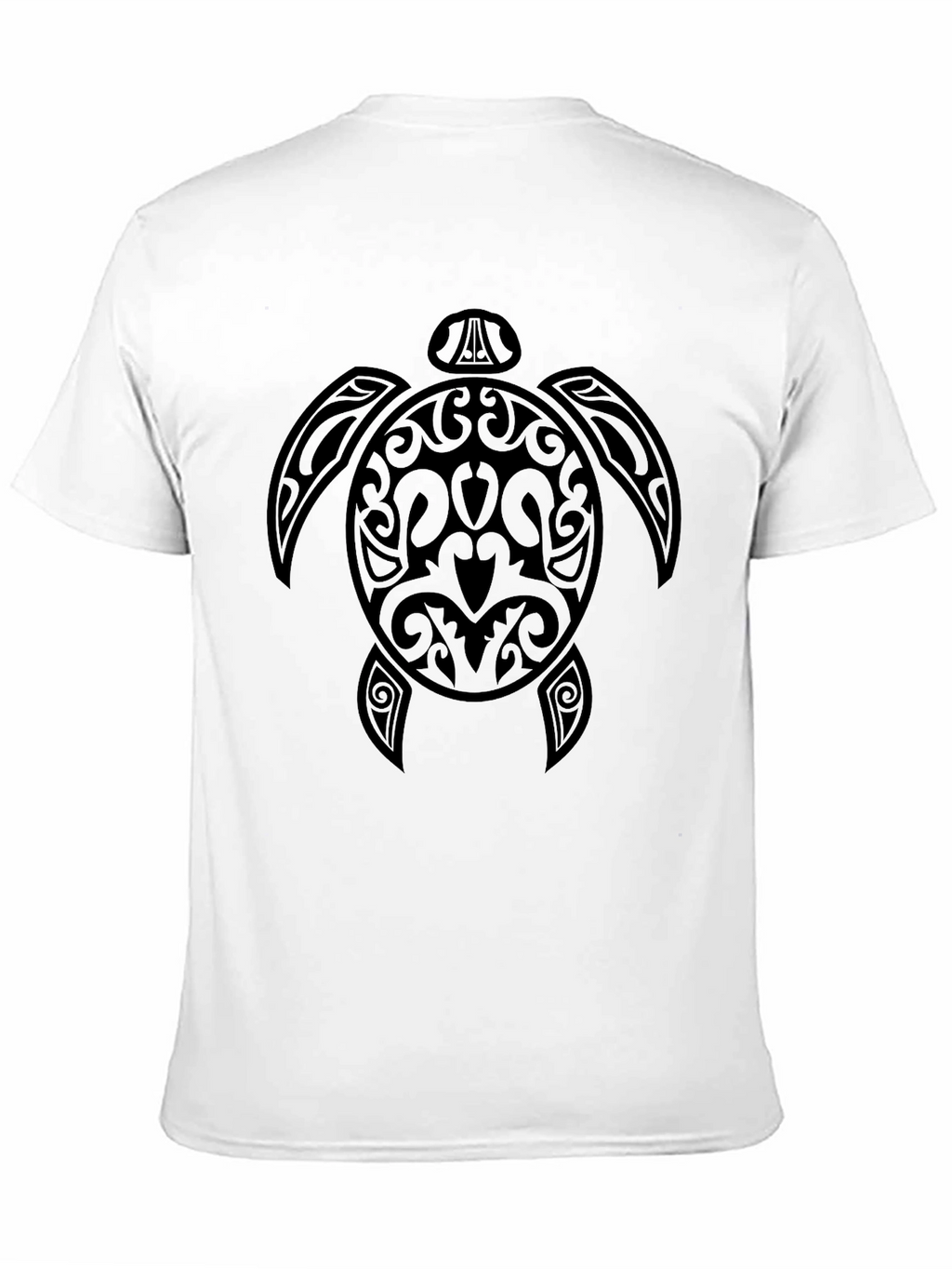 Black Tribal Turtle Graphic Tee