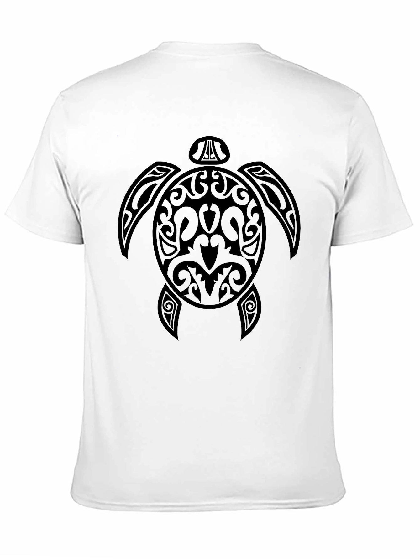 Black Tribal Turtle Graphic Tee