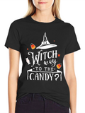 Witch Way to the Candy? Halloween T-Shirt