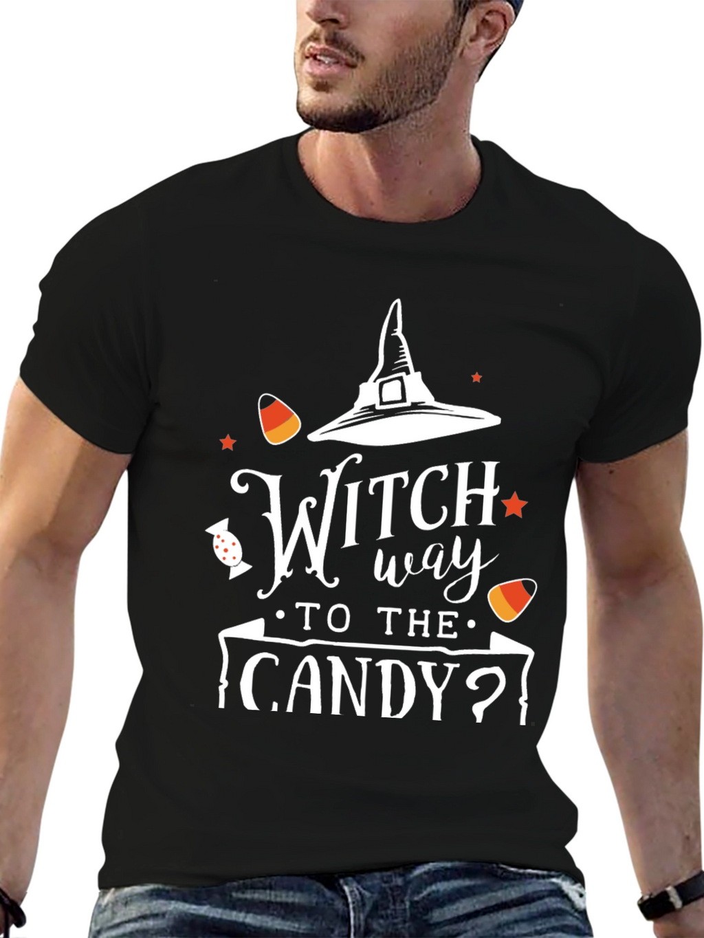 Witch Way to the Candy? Halloween T-Shirt