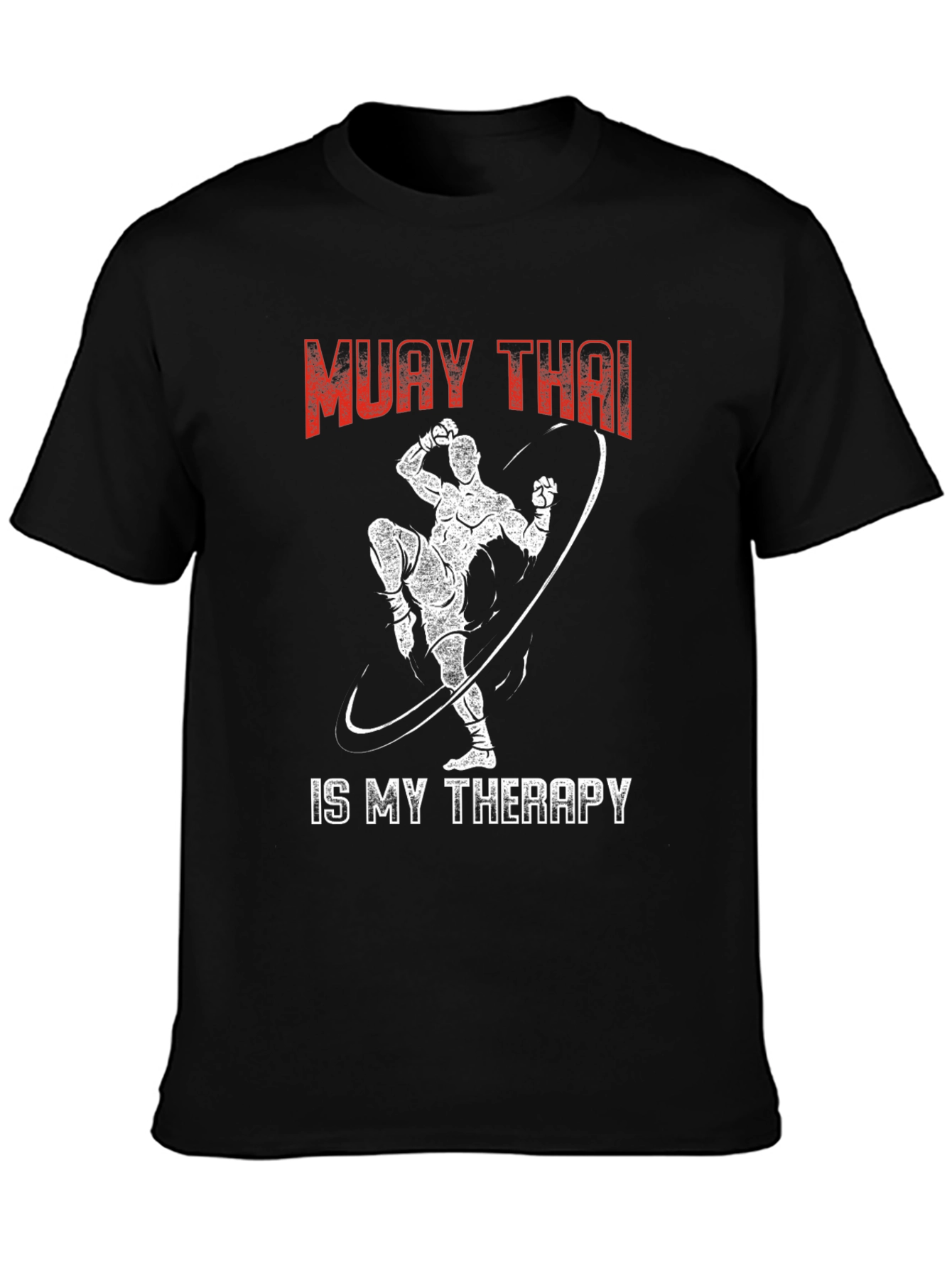 Muay Thai Therapy Graphic Tee - Martial Arts T-Shirt