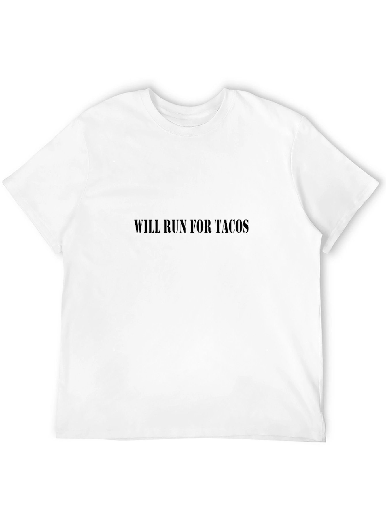 Will Run For Tacos Graphic Tee - Black