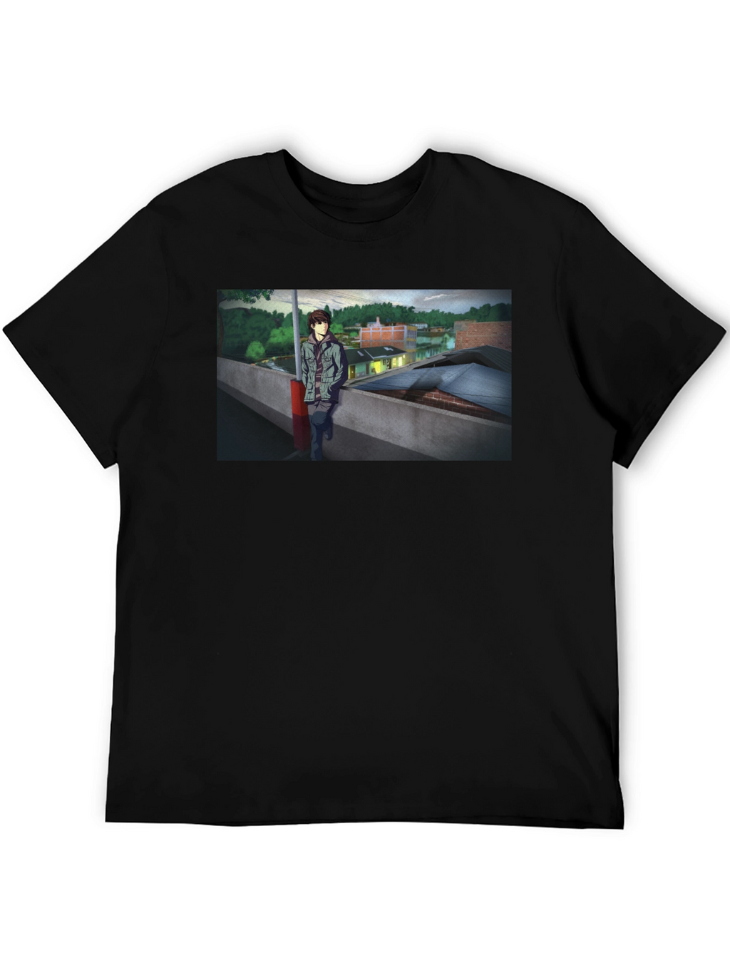Anime Scene Graphic Tee - Urban Style