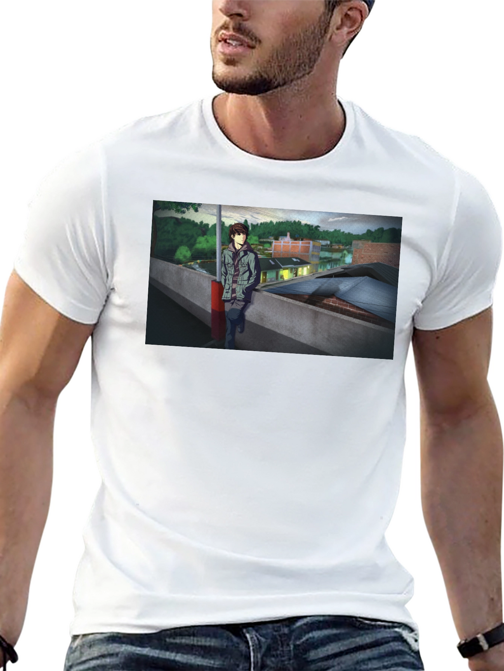 Anime Scene Graphic Tee - Urban Style