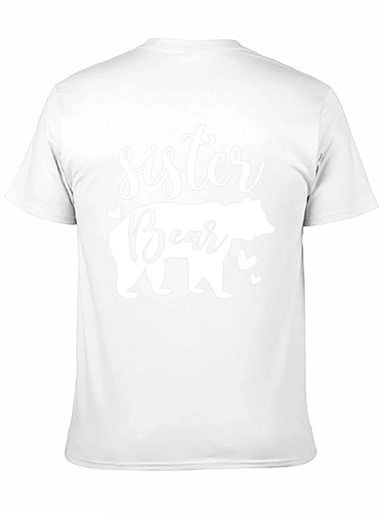 Sister Bear Graphic T-Shirt - Black