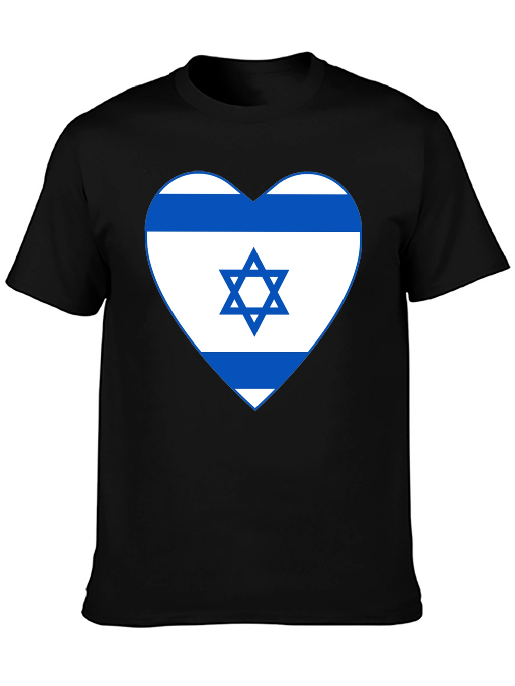 Israel Flag Heart T-Shirt - Patriotic Graphic Tee
