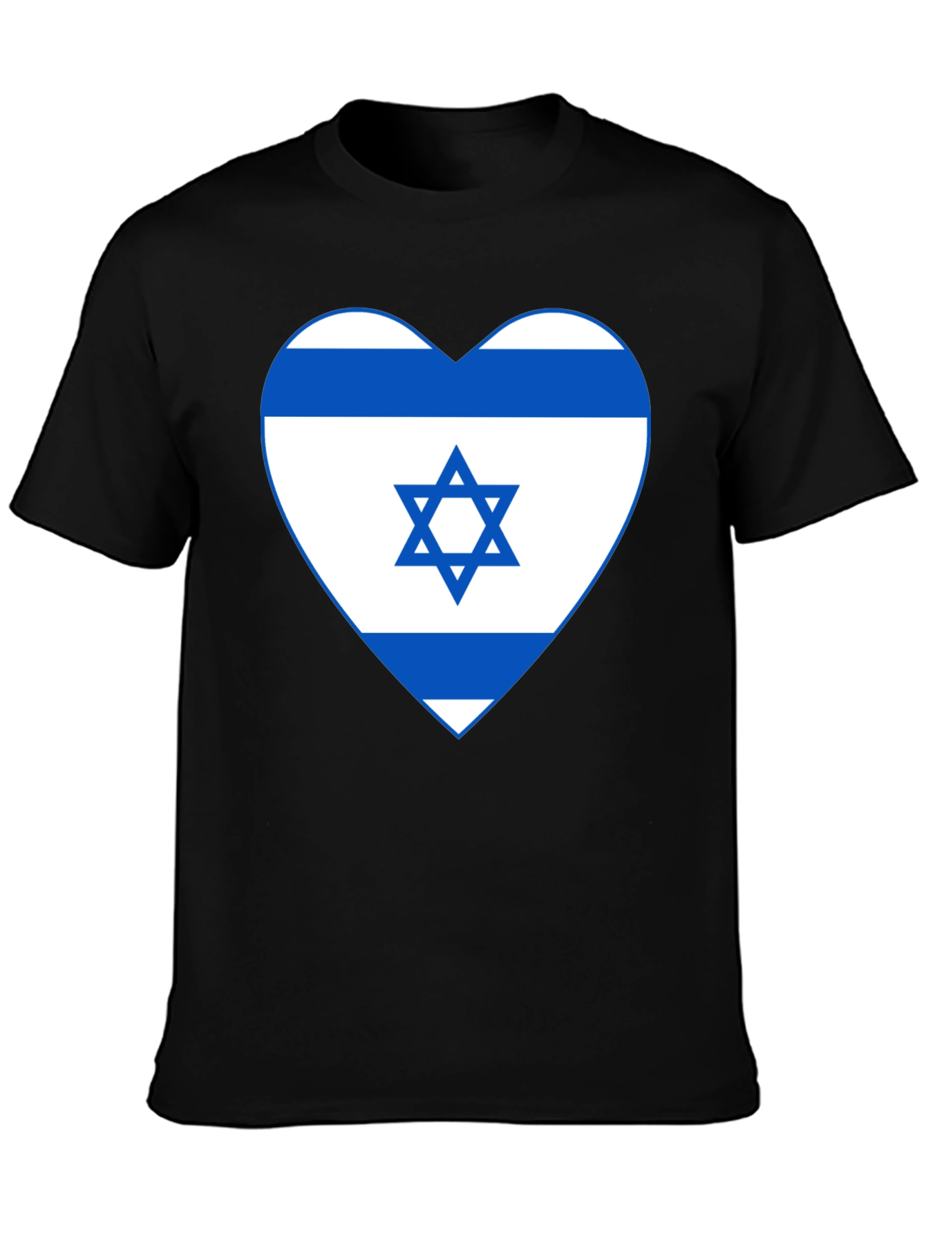 Israel Flag Heart T-Shirt - Patriotic Graphic Tee
