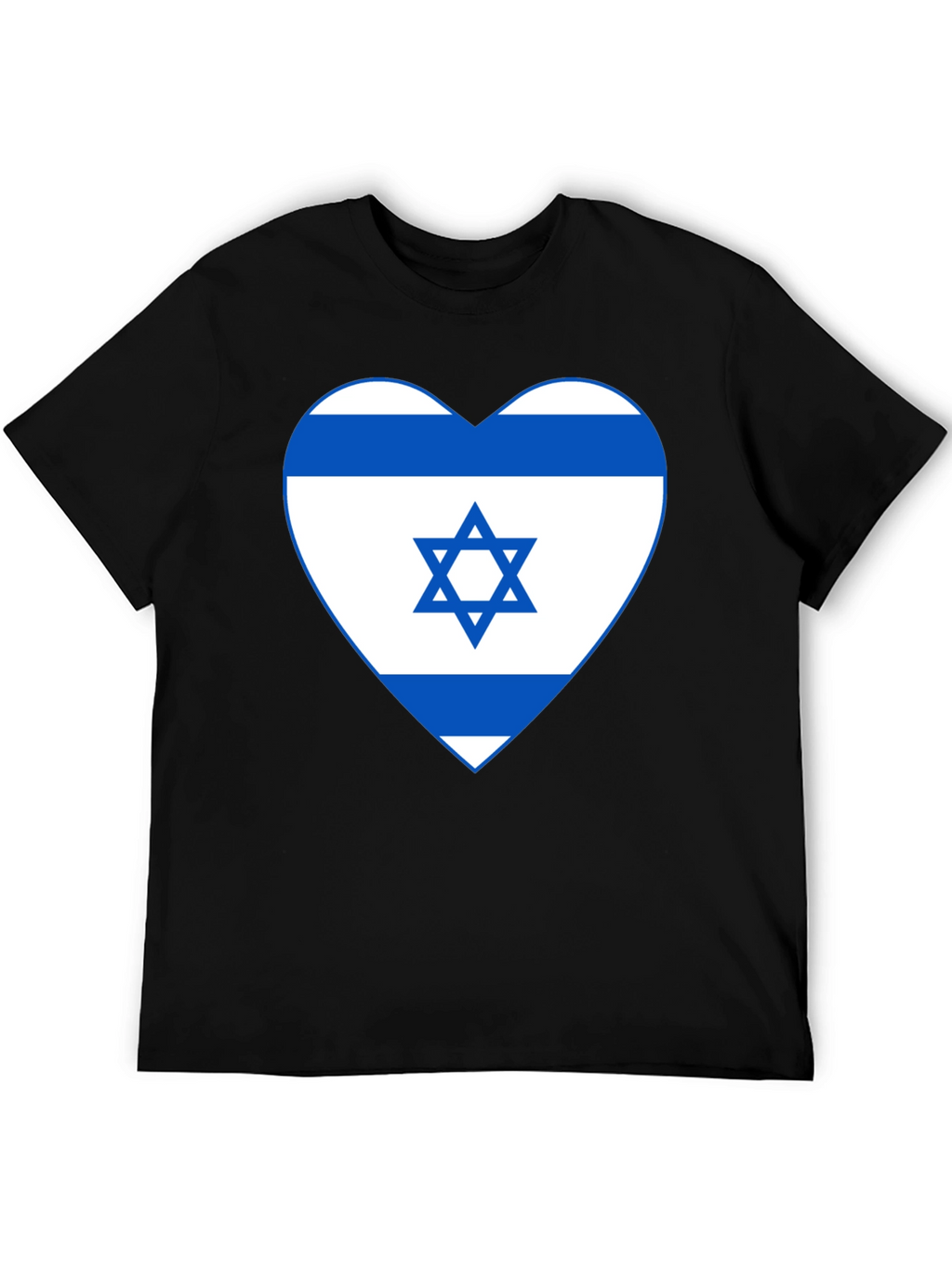 Israel Flag Heart T-Shirt - Patriotic Graphic Tee