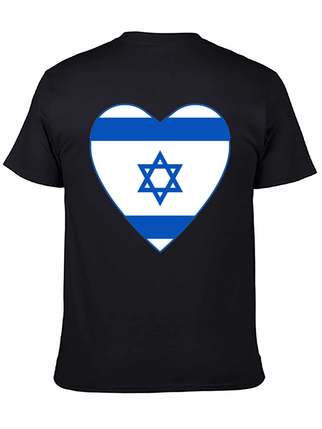 Israel Flag Heart T-Shirt - Patriotic Graphic Tee