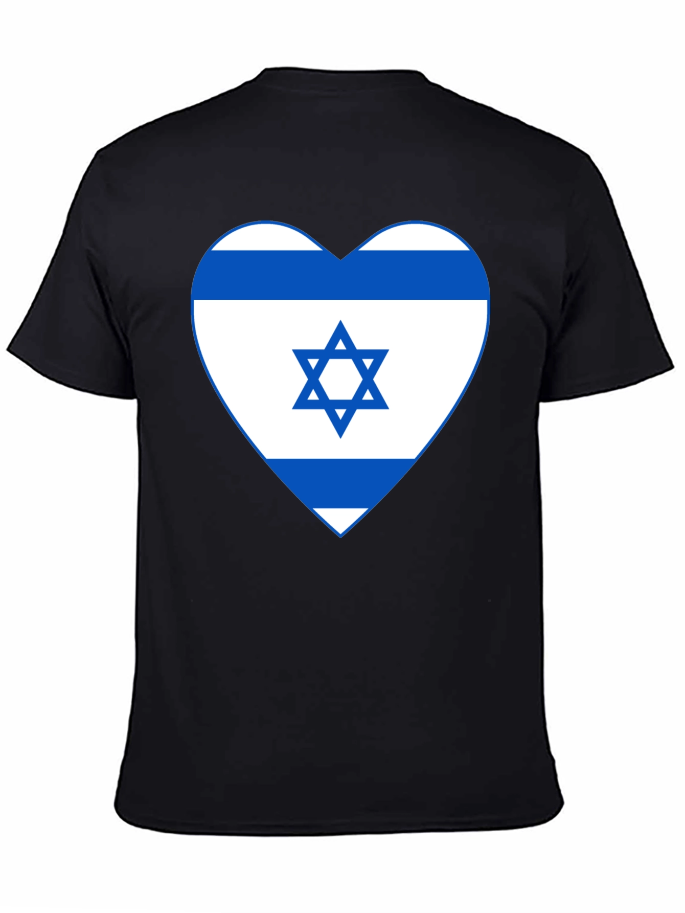 Israel Flag Heart T-Shirt - Patriotic Graphic Tee