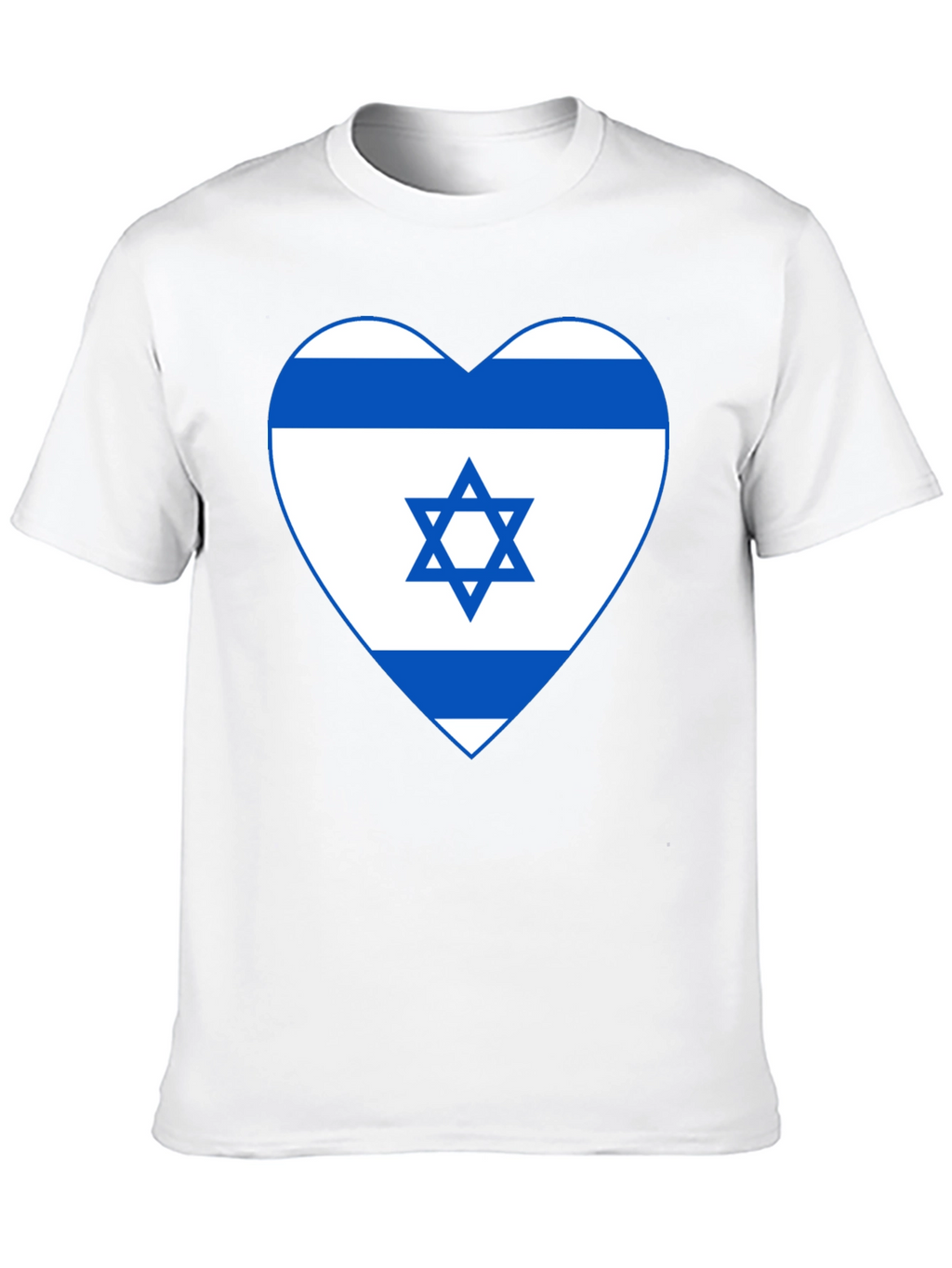 Israel Flag Heart T-Shirt - Patriotic Graphic Tee
