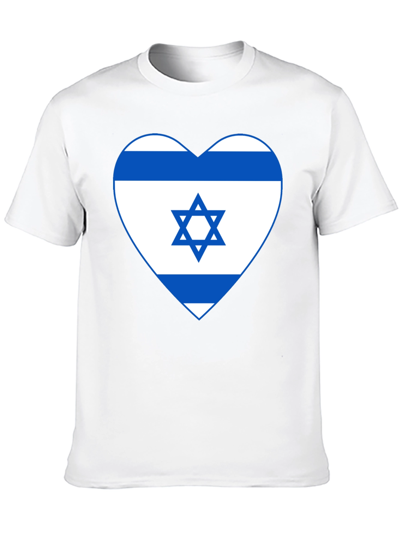 Israel Flag Heart T-Shirt - Patriotic Graphic Tee