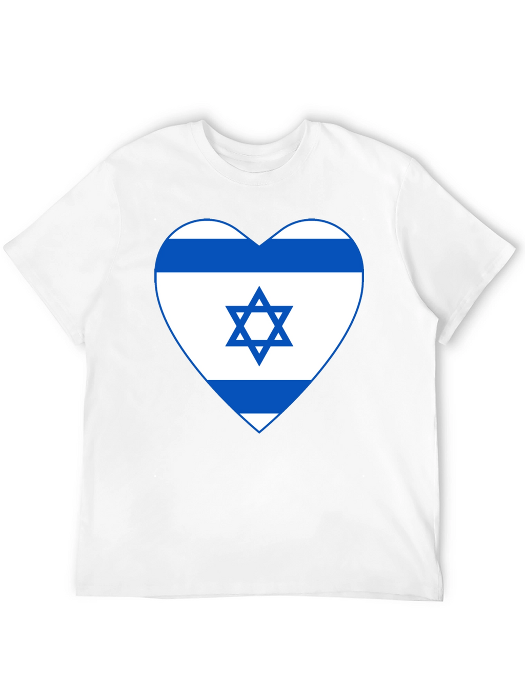 Israel Flag Heart T-Shirt - Patriotic Graphic Tee
