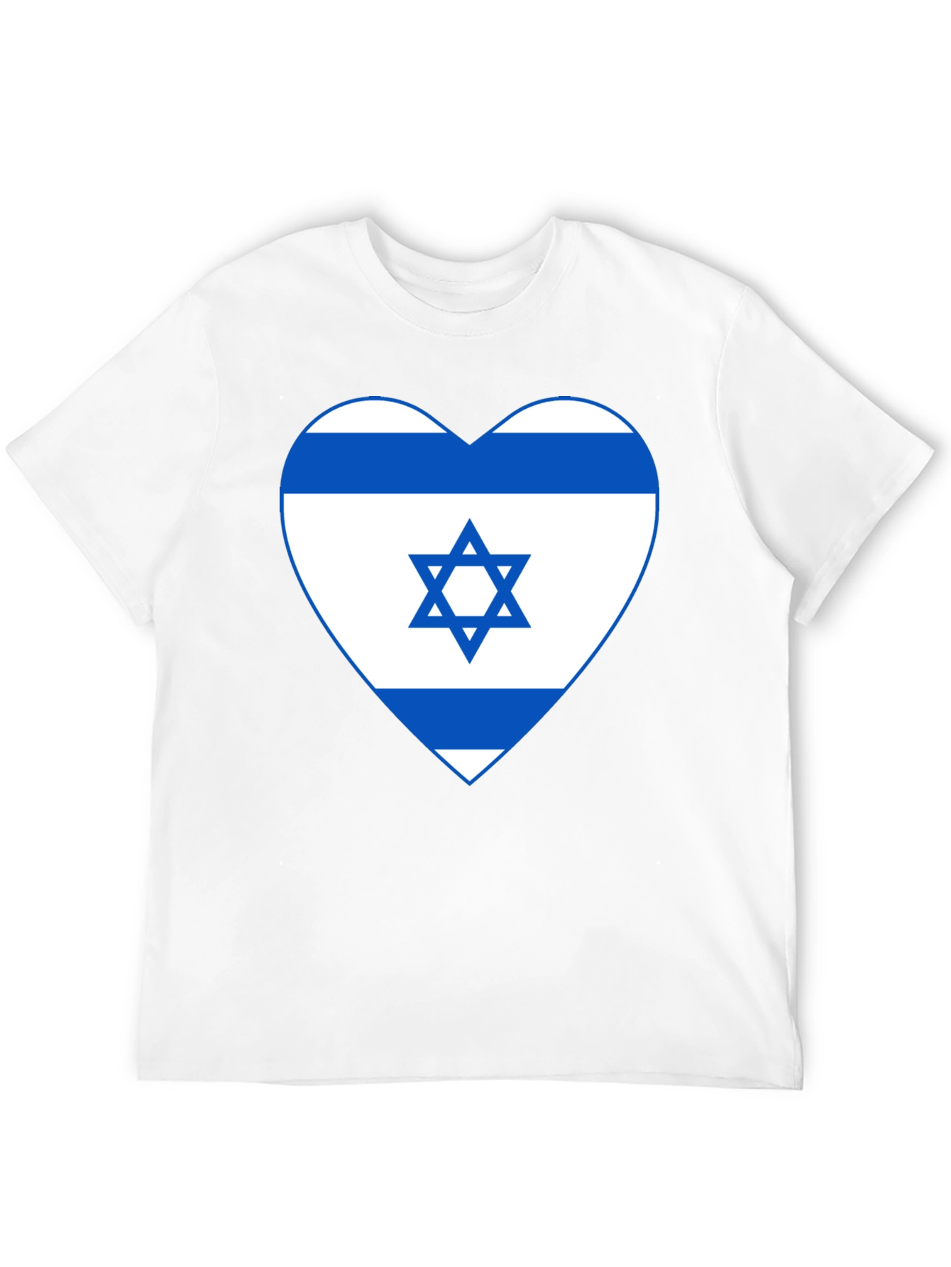 Israel Flag Heart T-Shirt - Patriotic Graphic Tee
