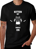 Kitten My Swolo On Black T-Shirt