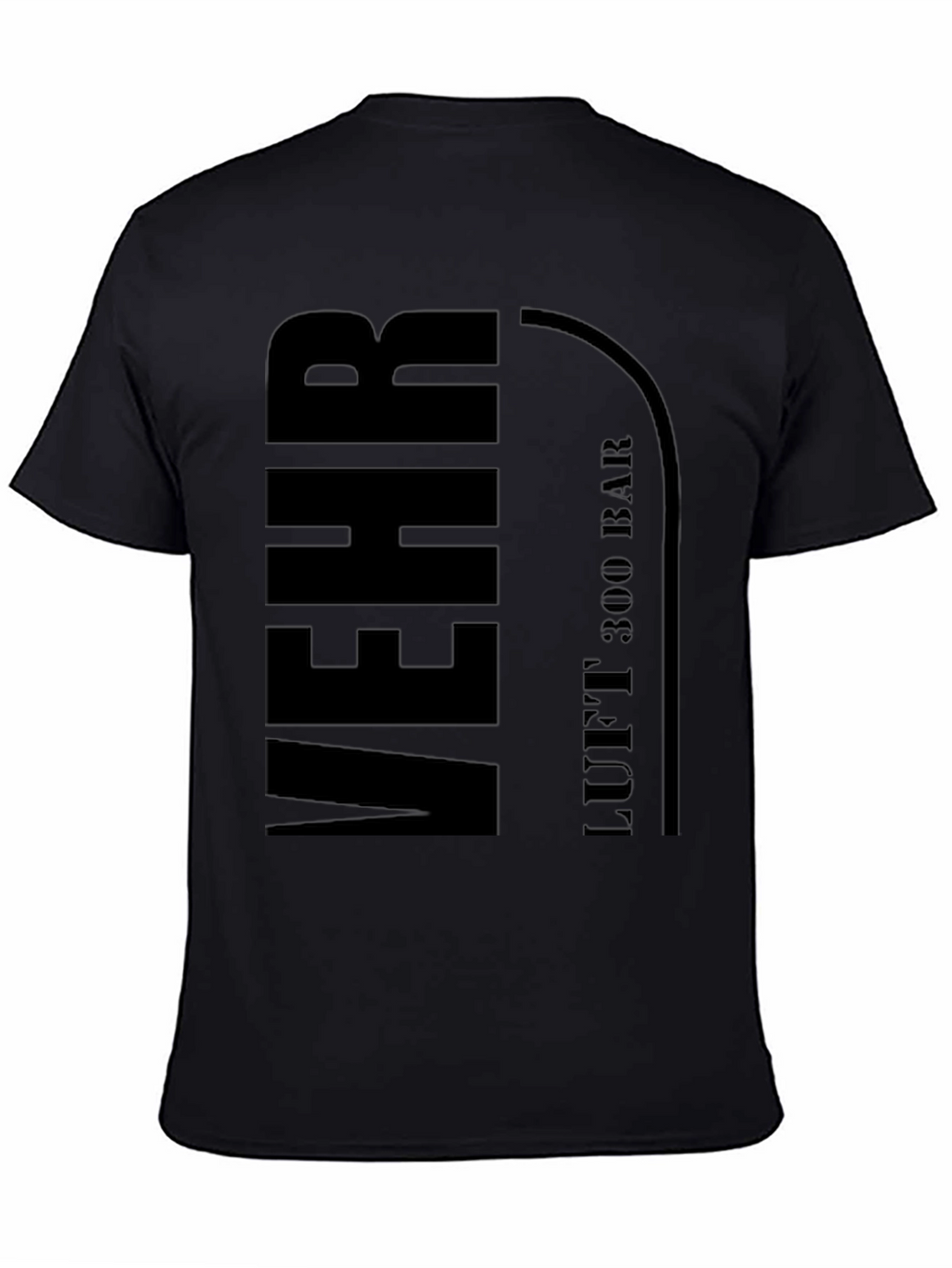MEHR LUFT 300 BAR Black T-Shirt