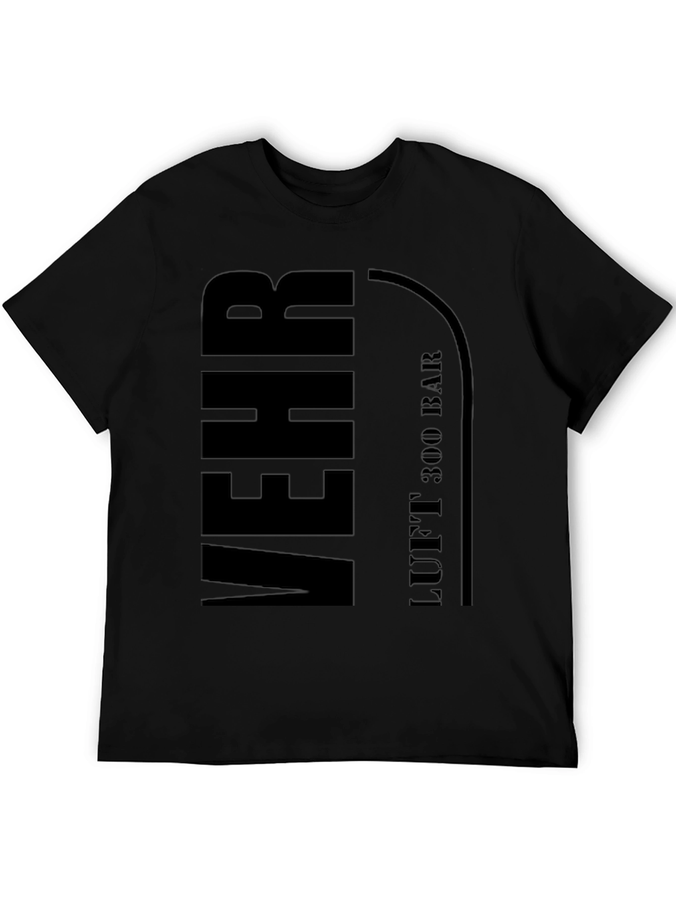 MEHR LUFT 300 BAR Black T-Shirt