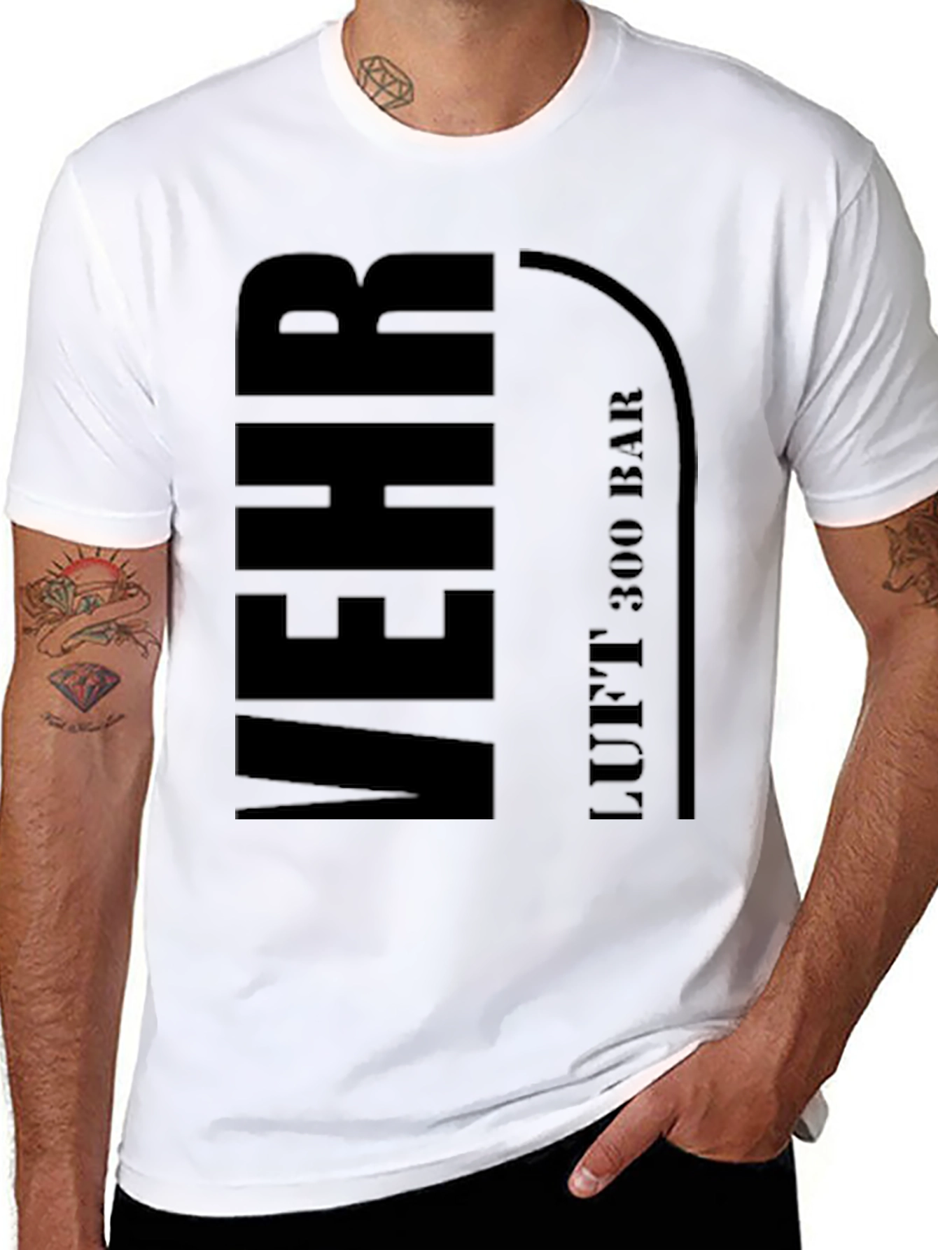 MEHR LUFT 300 BAR Black T-Shirt