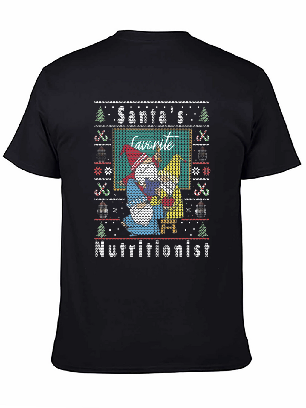 Santas Favorite Nutritionist Ugly Christmas Sweater T-Shirt