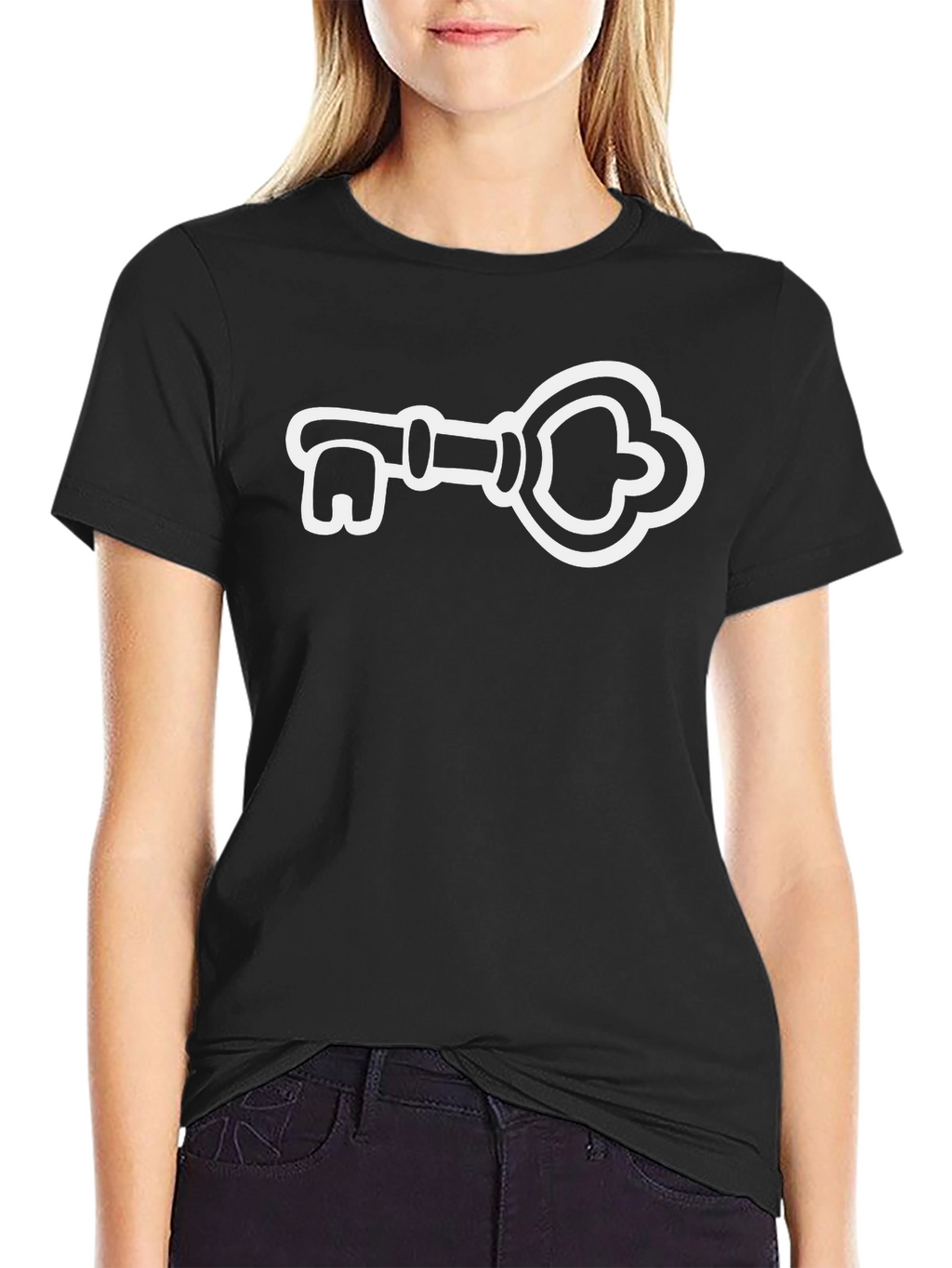 Key Graphic Tee - Unisex Black T-Shirt