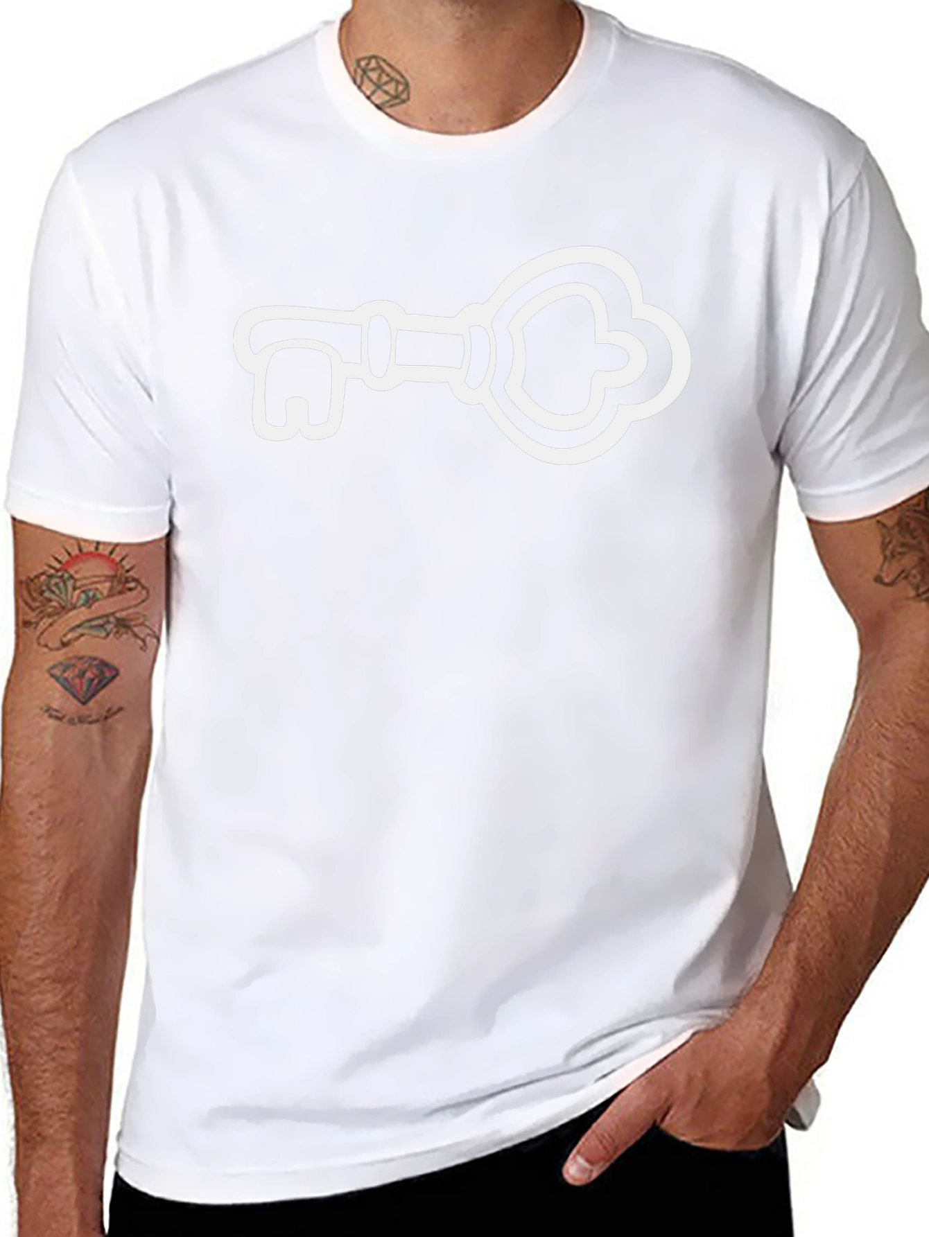 Key Graphic Tee - Unisex Black T-Shirt