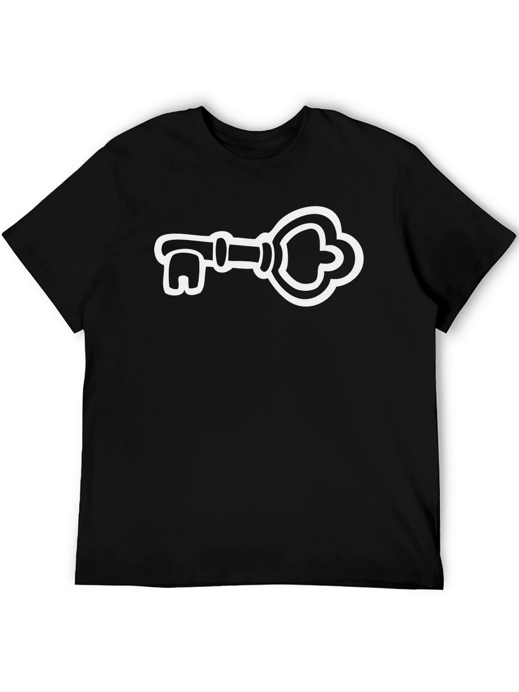 Key Graphic Tee - Unisex Black T-Shirt