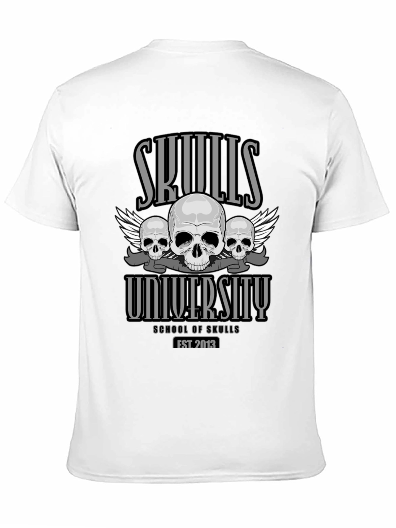 Skulls University Black T-Shirt - School of Skulls