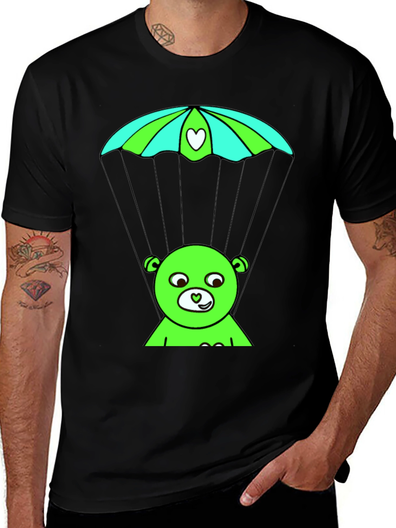 Whimsical Bear Parachute T-Shirt
