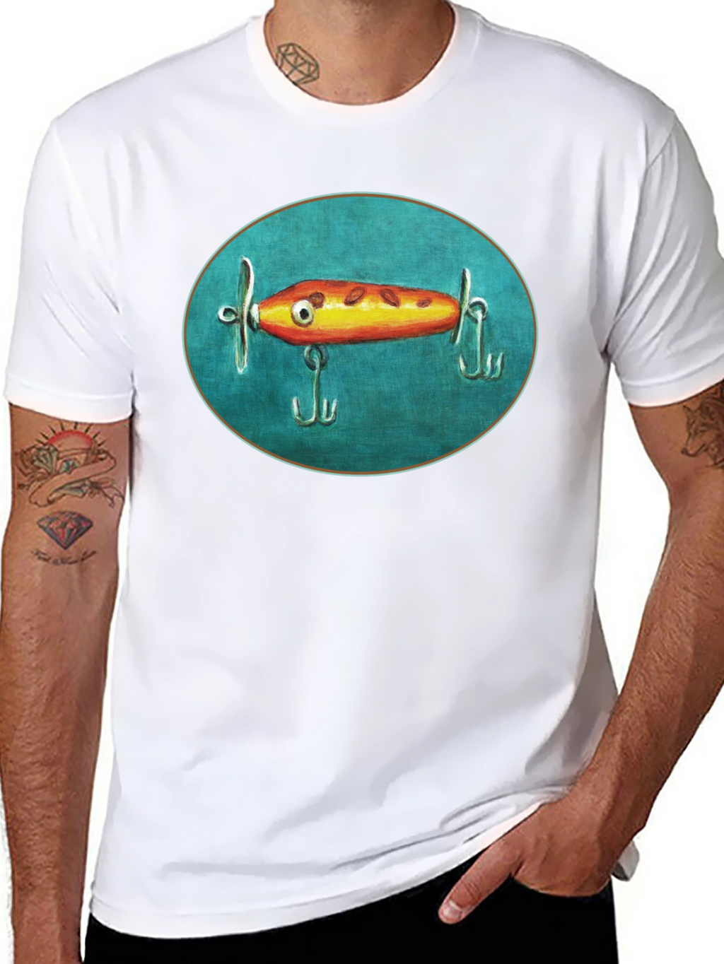 Fishing Lure Graphic Tee - Unique Anglers Style!