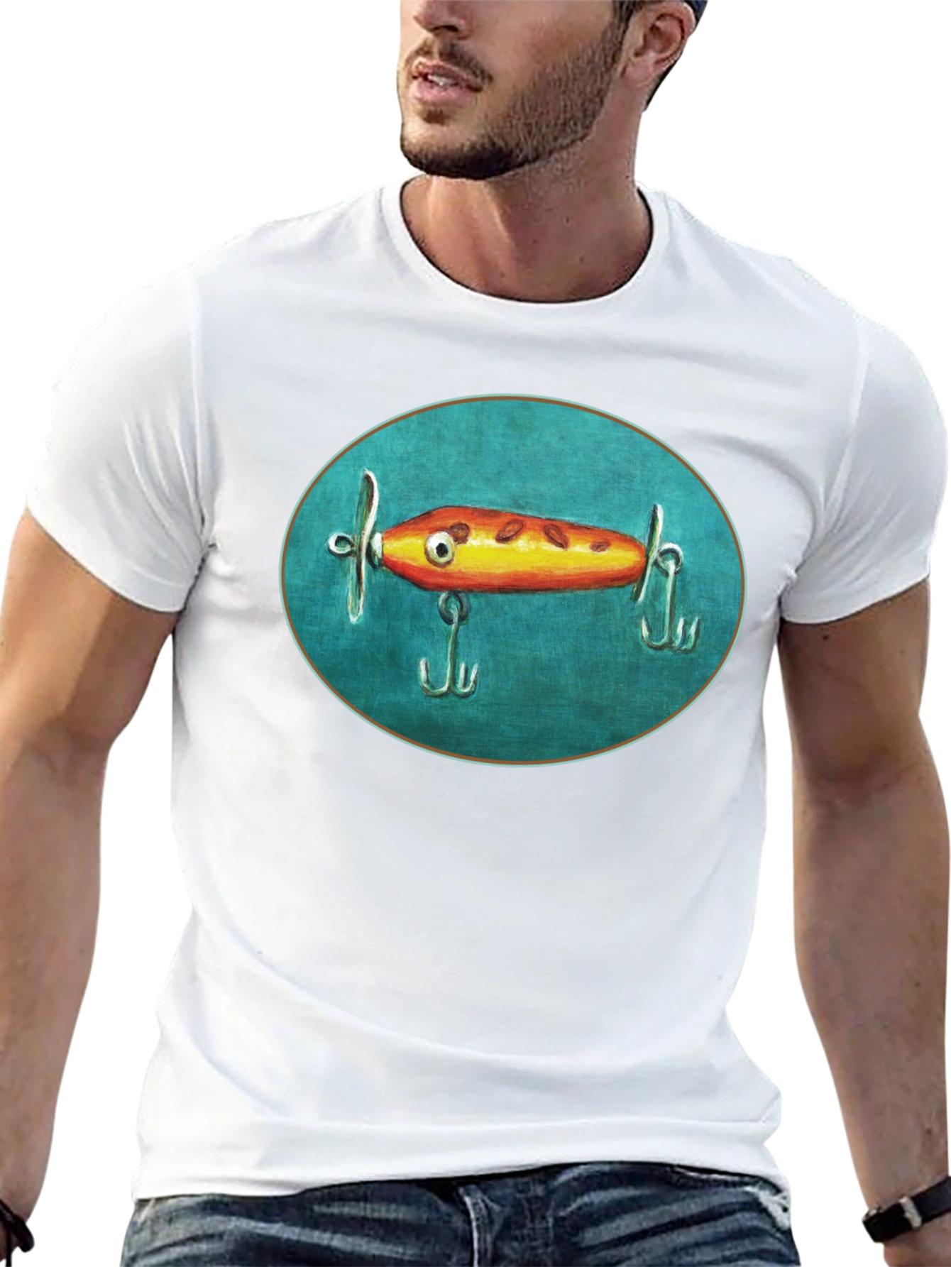 Fishing Lure Graphic Tee - Unique Anglers Style!