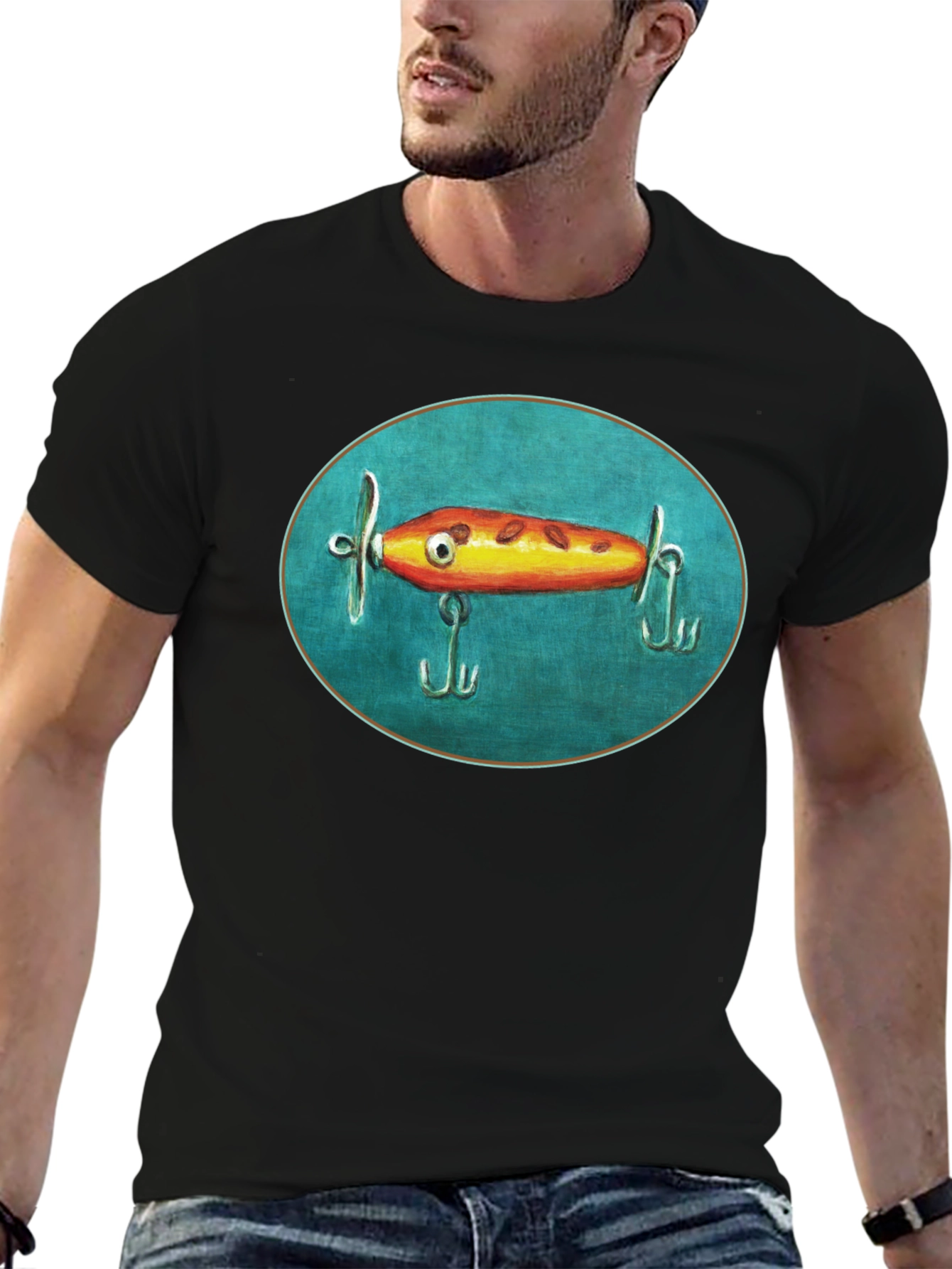 Fishing Lure Graphic Tee - Unique Anglers Style!
