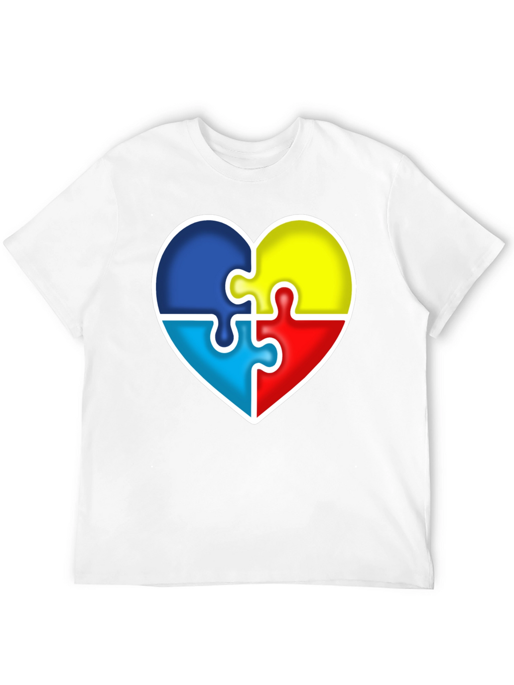 Autism Awareness Heart Puzzle Piece T-Shirt
