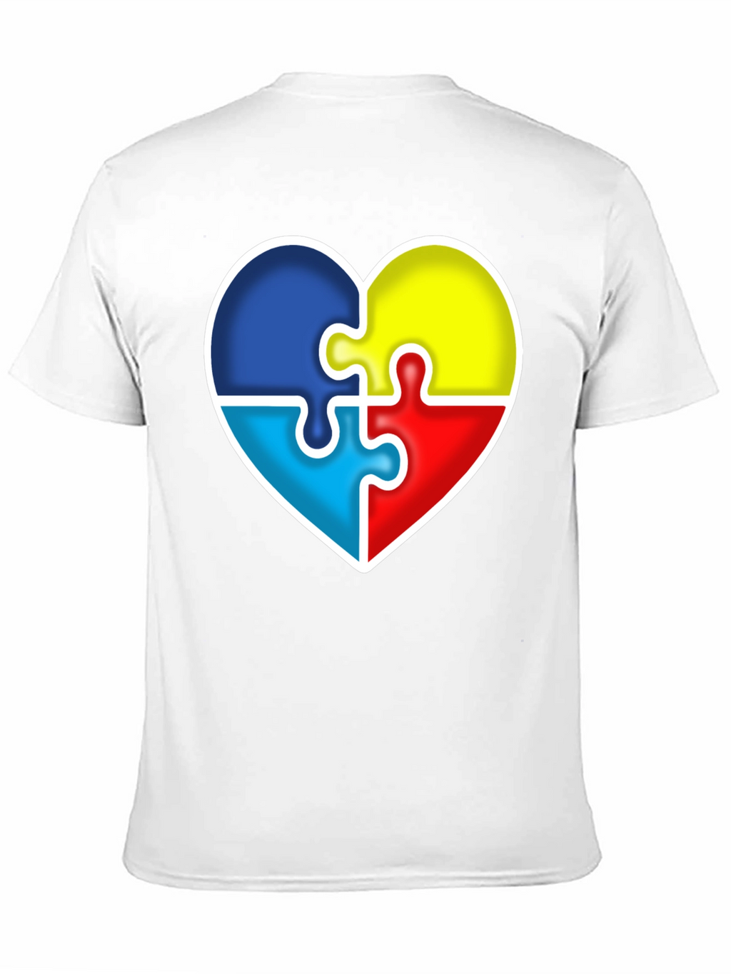 Autism Awareness Heart Puzzle Piece T-Shirt