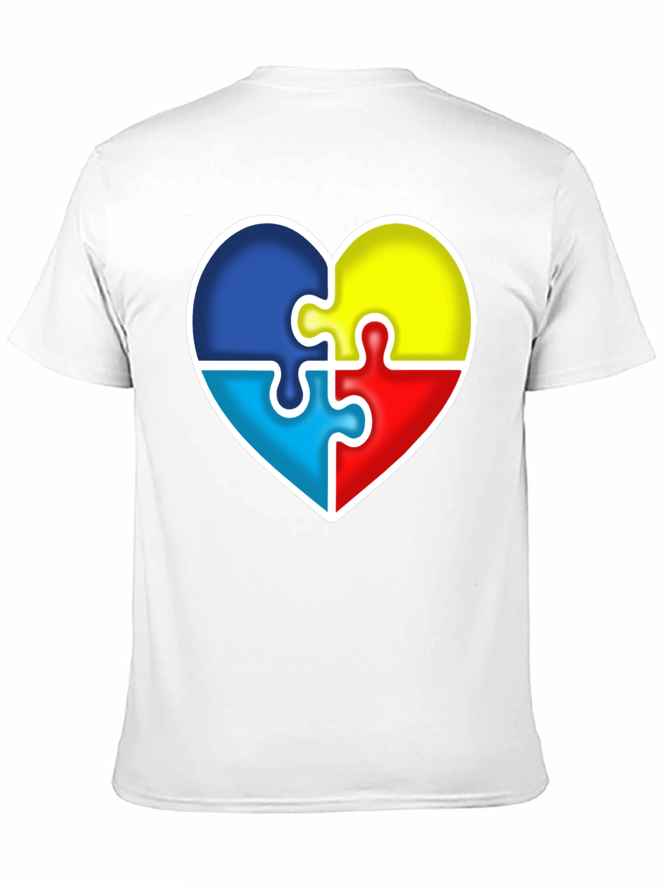 Autism Awareness Heart Puzzle Piece T-Shirt