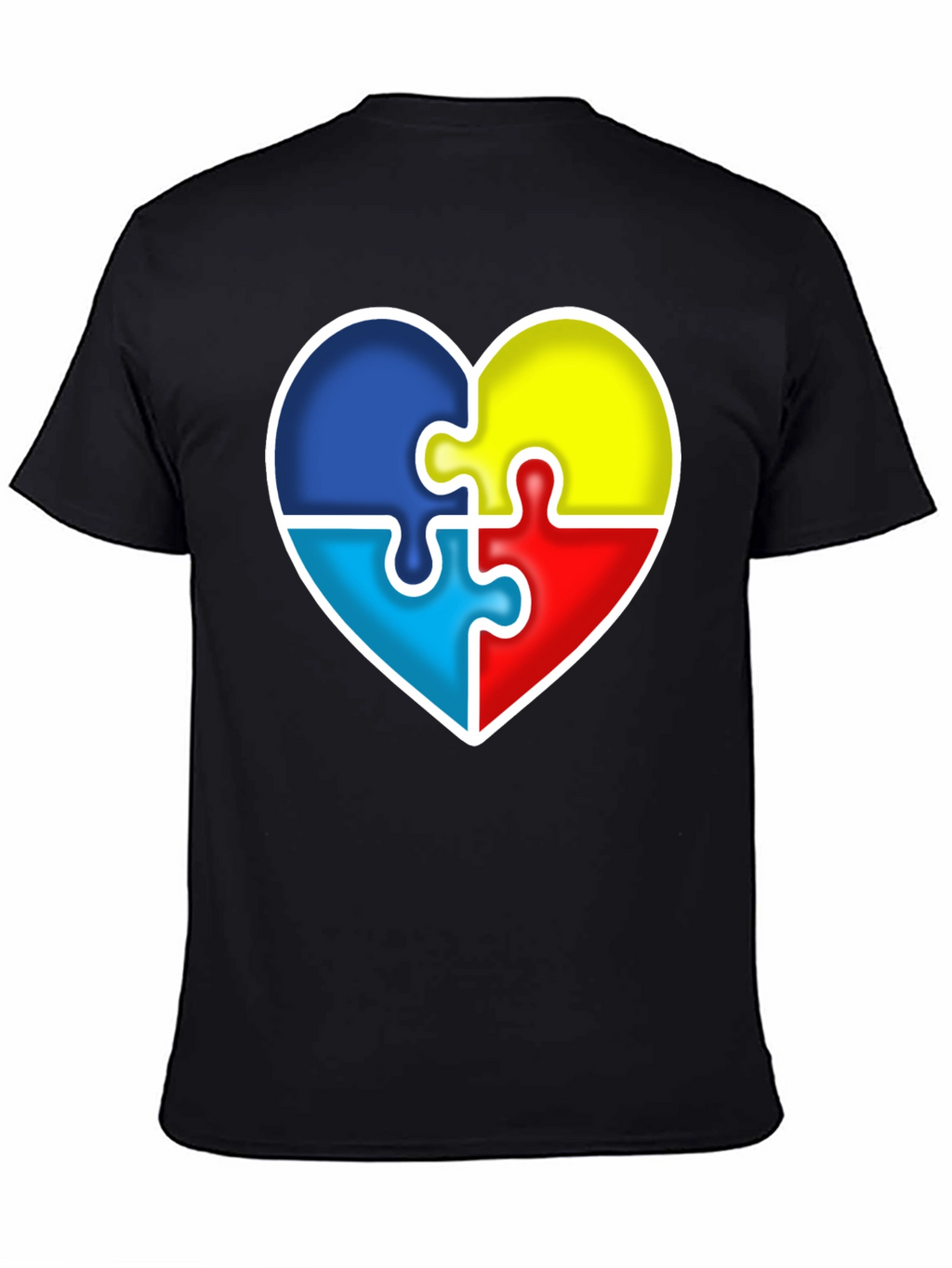Autism Awareness Heart Puzzle Piece T-Shirt