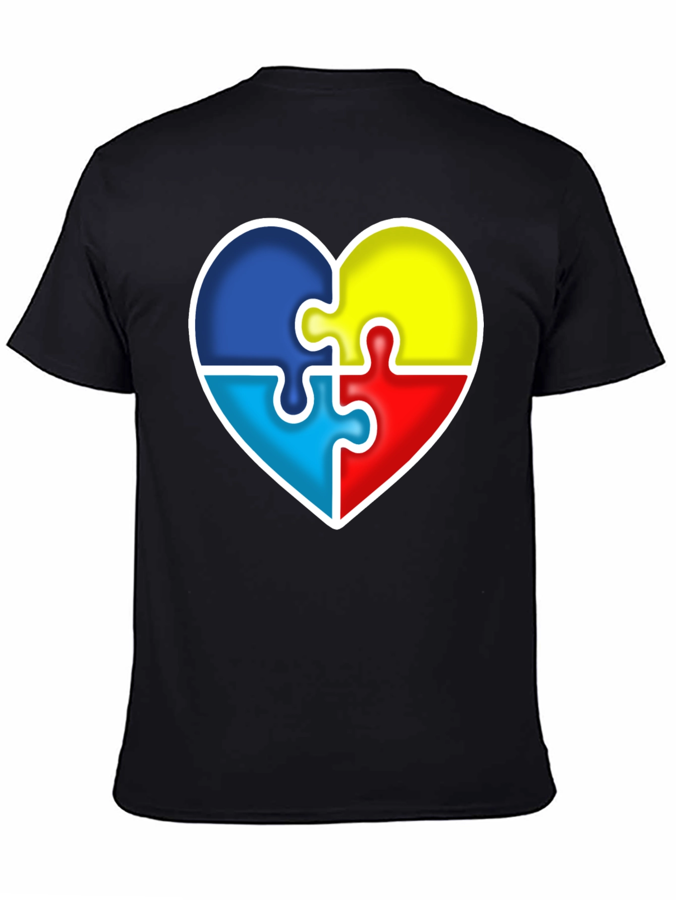 Autism Awareness Heart Puzzle Piece T-Shirt
