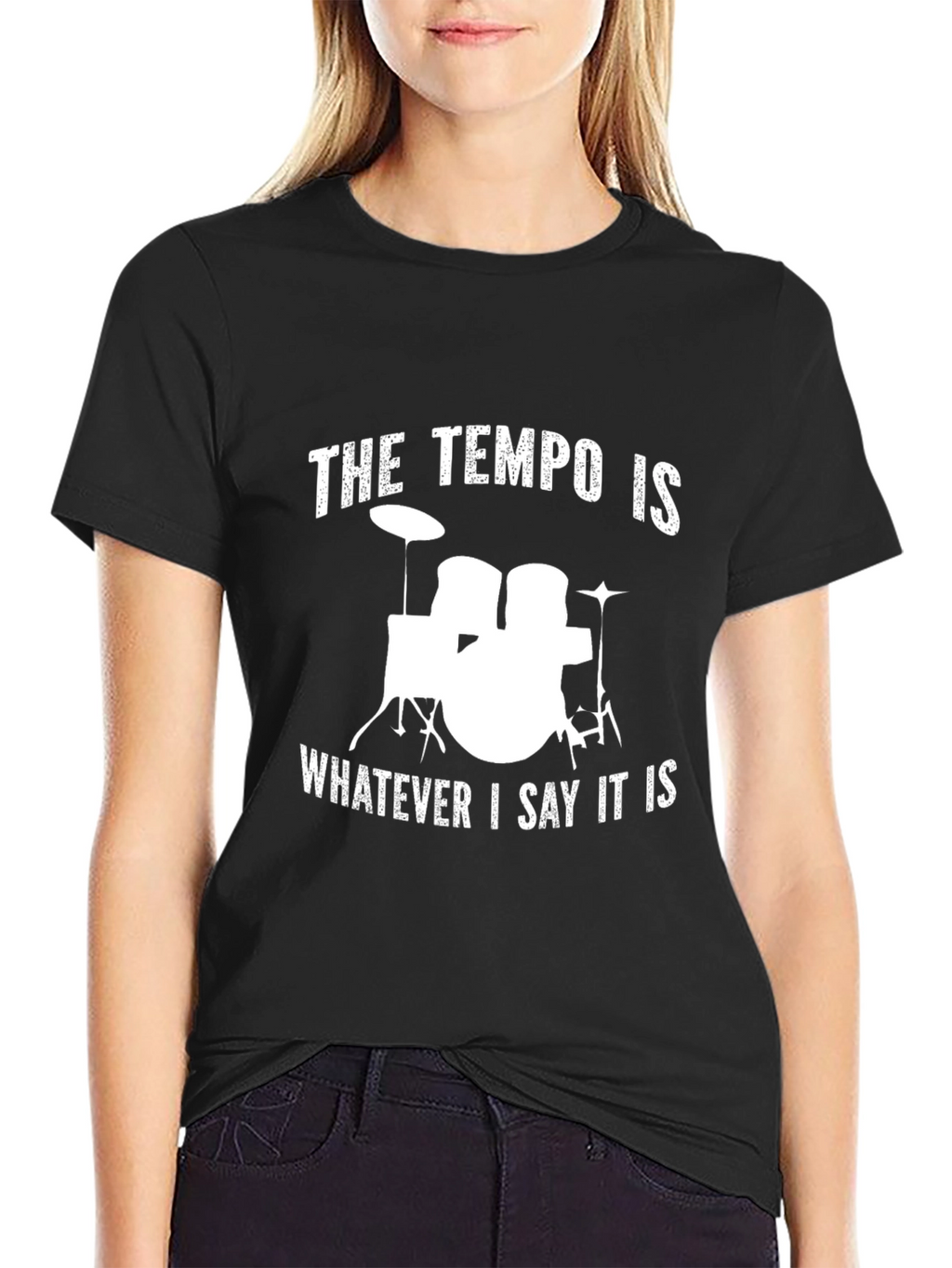 Drummer Tempo T-Shirt - Funny Music Tee