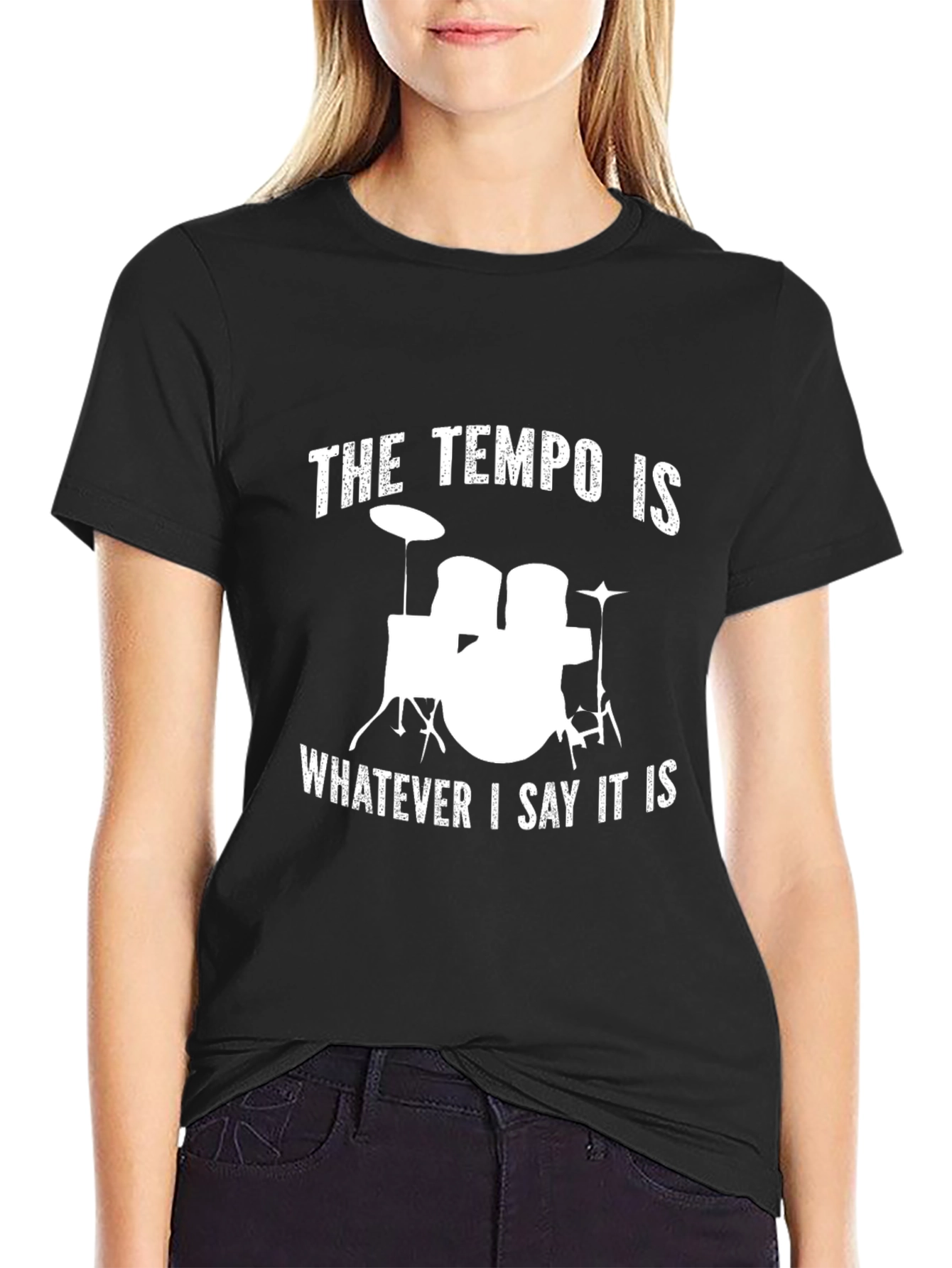 Drummer Tempo T-Shirt - Funny Music Tee