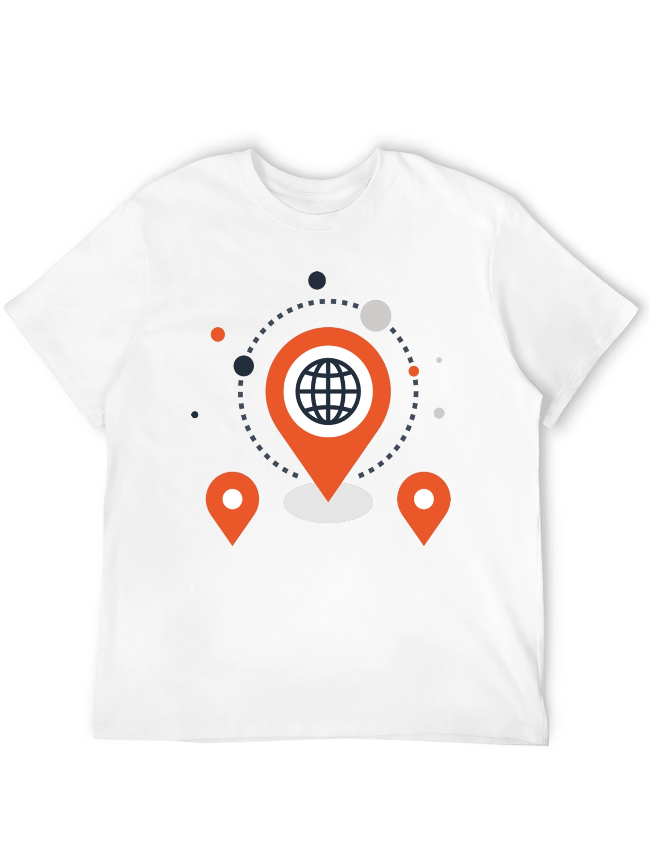 Geometric World Pin Graphic Tee
