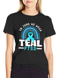 Teal PTSD Awareness T-Shirt