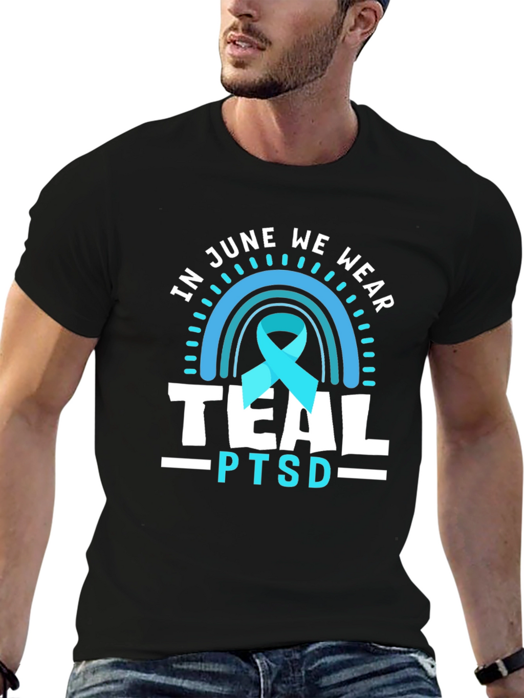 Teal PTSD Awareness T-Shirt