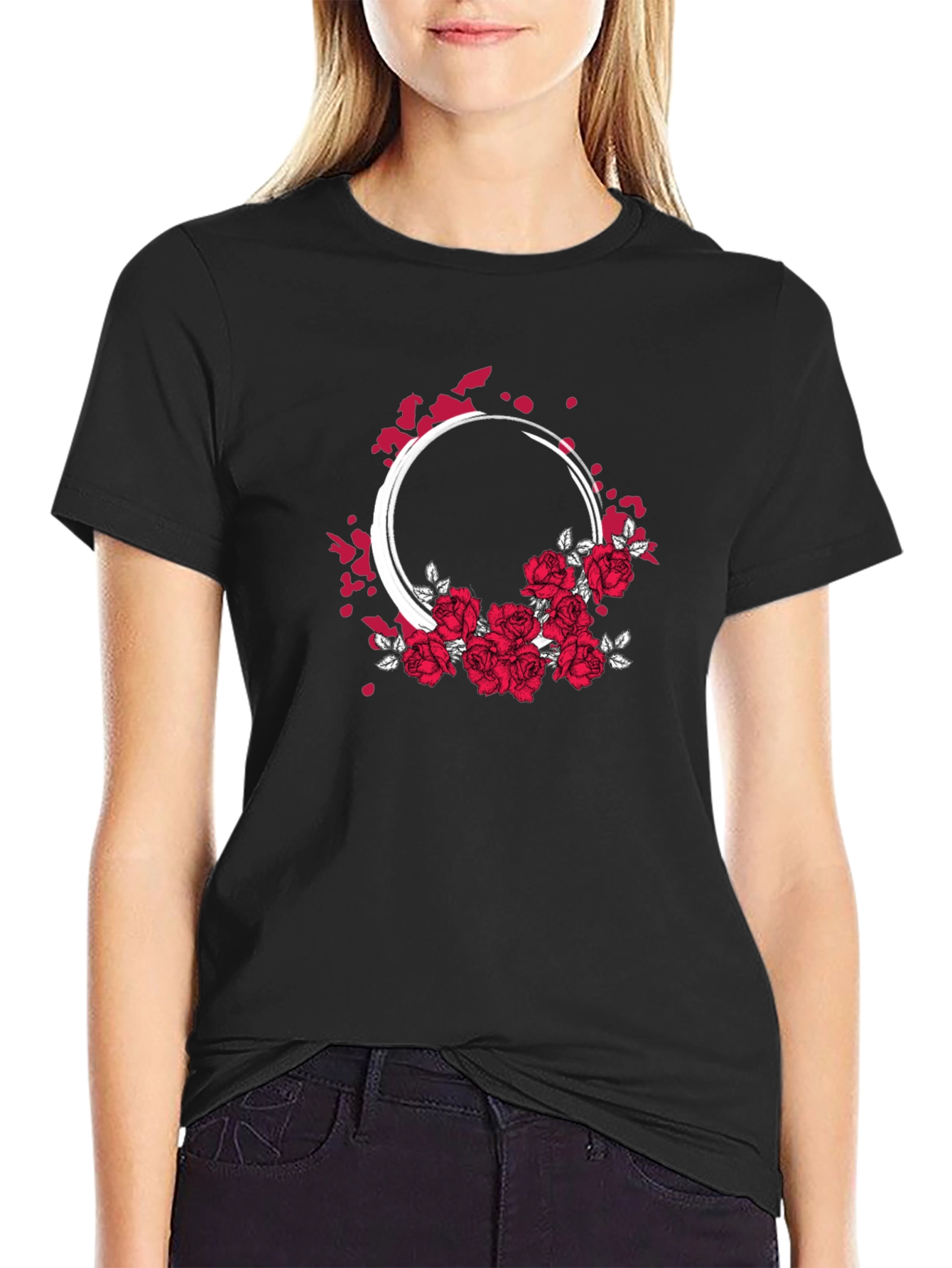 Floral Ring Graphic T-Shirt