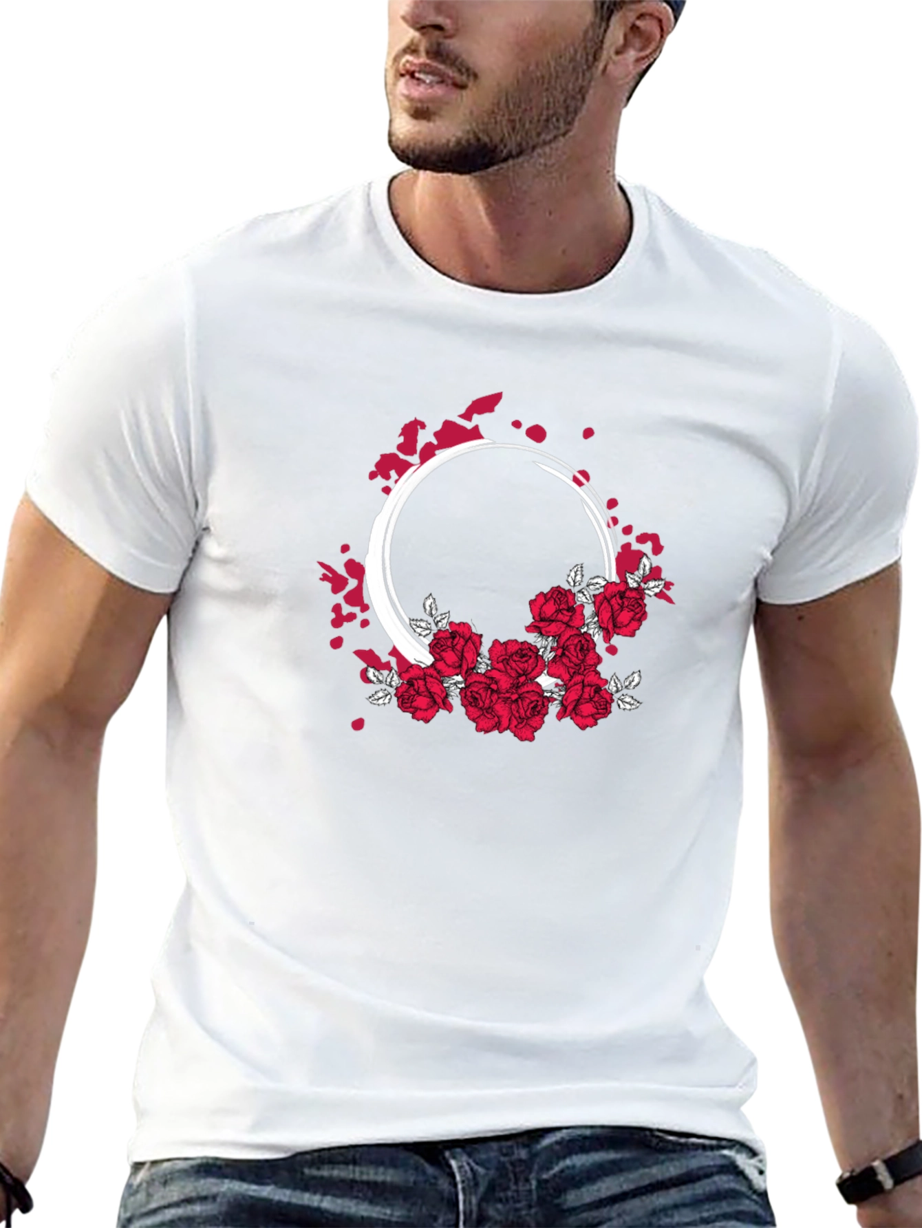 Floral Ring Graphic T-Shirt